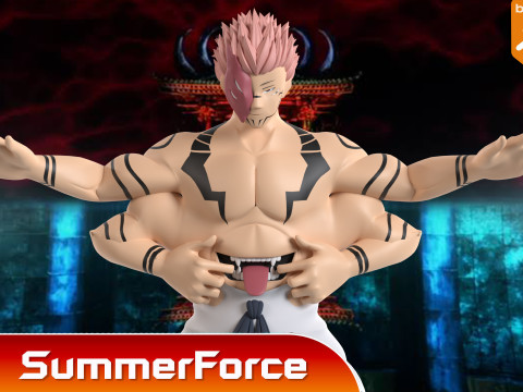 Sukuna True Form - Jujutsu Kaisen 3D Model