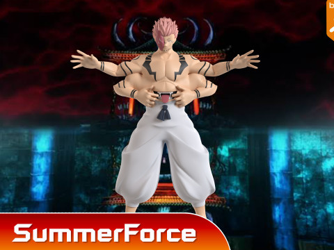 Sukuna True Form - Jujutsu Kaisen 3D Model