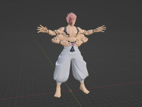 Sukuna True Form - Jujutsu Kaisen 3D Model