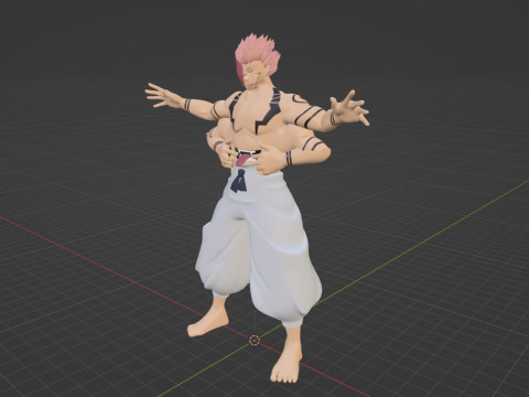 Sukuna True Form - Jujutsu Kaisen 3D Model