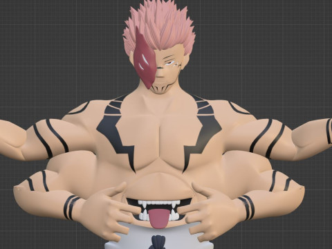 Sukuna True Form - Jujutsu Kaisen 3D Model