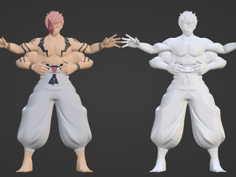 Sukuna True Form - Jujutsu Kaisen 3D Model