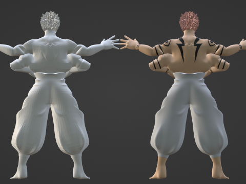 Sukuna True Form - Jujutsu Kaisen 3D Model