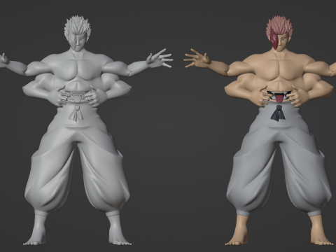 Sukuna True Form - Jujutsu Kaisen 3D Model
