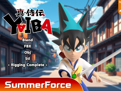 Yaiba Kurogane - Samurai Legend 3D Model