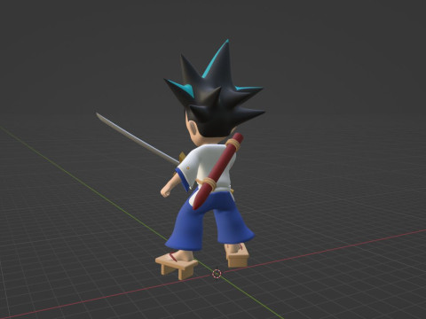 Yaiba Kurogane - Samurai Legend 3D Model