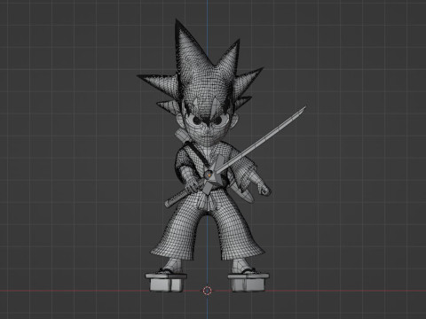 Yaiba Kurogane - Samurai Legend 3D Model
