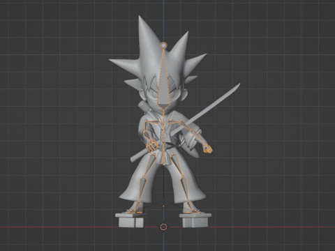 Yaiba Kurogane - Samurai Legend 3D Model