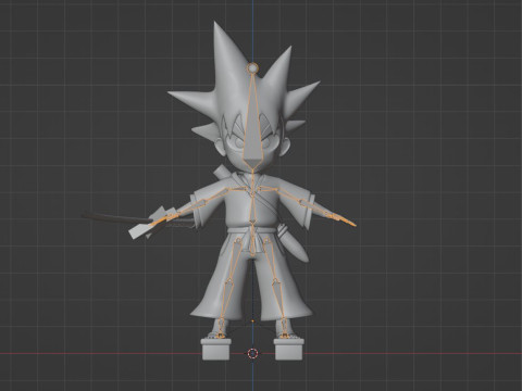 Yaiba Kurogane - Samurai Legend 3D Model
