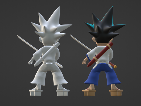 Yaiba Kurogane - Samurai Legend 3D Model