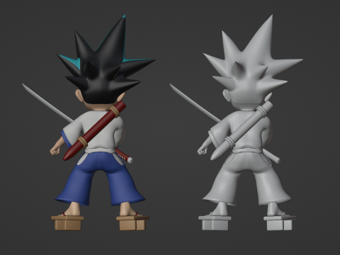 Yaiba Kurogane - Samurai Legend 3D Model