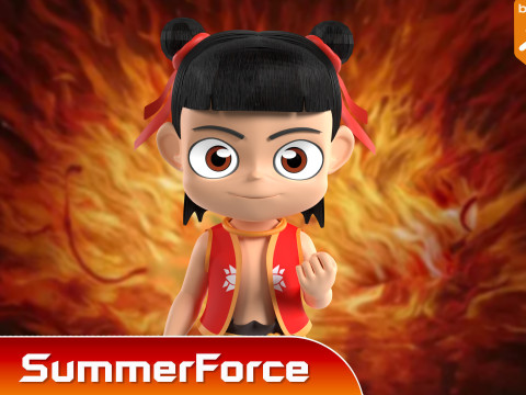 Kid Ne Zha - Ne Zha 3D Модель