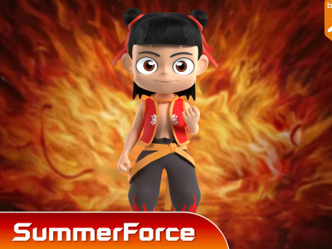 Kid Ne Zha - Ne Zha 3D Модель