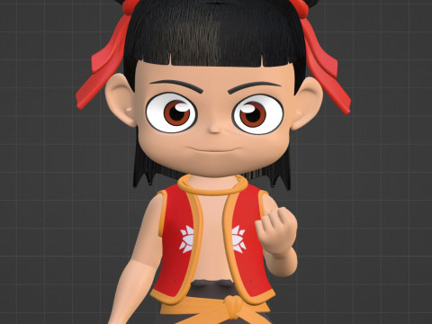 Kid Ne Zha - Ne Zha 3D Модель