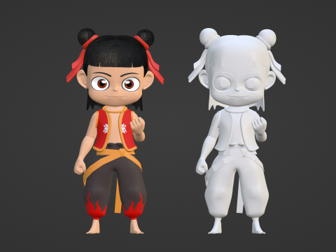 Kid Ne Zha - Ne Zha 3D Модель