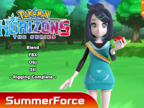 Liko - Pokemon Horizons 3D मॉडल