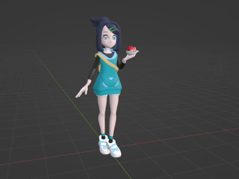 Liko - Pokemon Horizons 3D Model