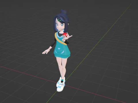 Liko - Pokemon Horizons 3D Model