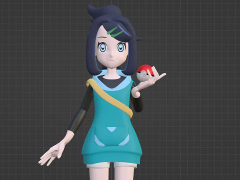 Liko - Pokemon Horizons 3D Model