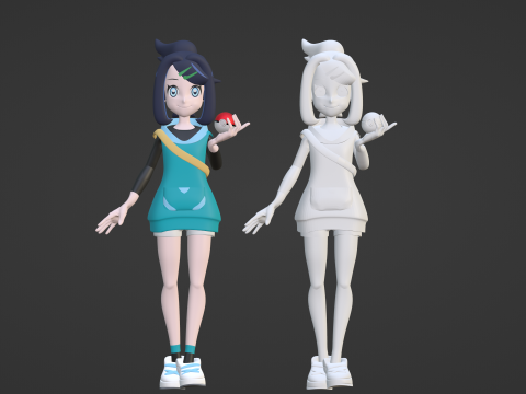 Liko - Pokemon Horizons Modello 3D