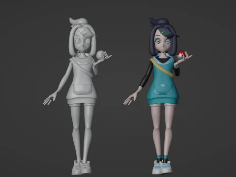 Liko - Pokemon Horizons 3D Model