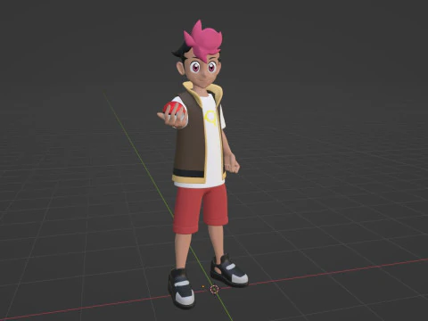 Roy - Pok&eacute;mon Horizons Modèle 3D