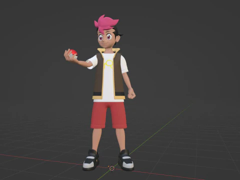 Roy - Pok&eacute;mon Horizons Modèle 3D