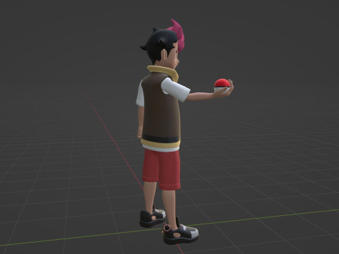 Roy - Pokemon Horizons Modello 3D