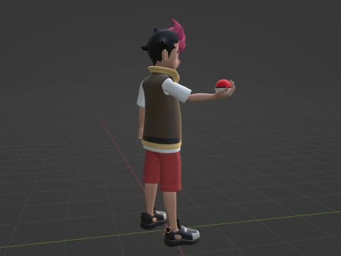Roy - Pok&eacute;mon Horizons Modèle 3D
