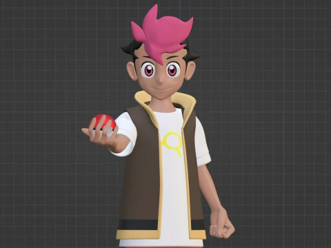 Roy - Pok&eacute;mon Horizons Modèle 3D