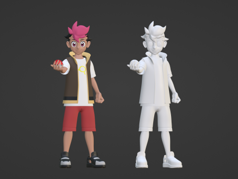 Roy - Pokemon Horizons Modello 3D