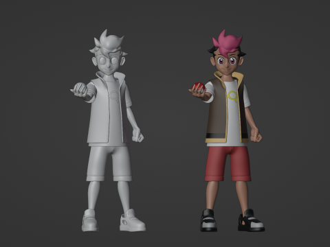 Roy - Pokemon Horizons Modello 3D