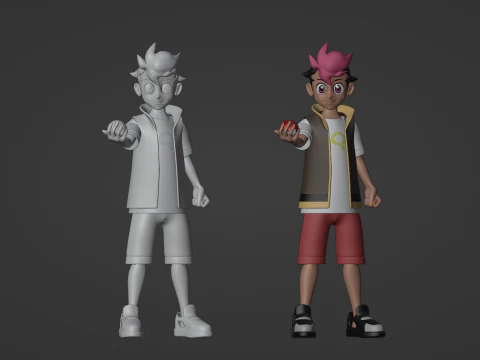 Roy - Pok&eacute;mon Horizons Modèle 3D