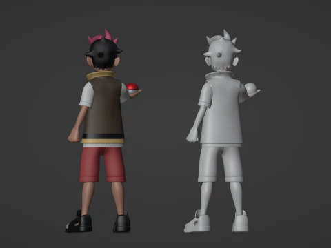 Roy - Pok&eacute;mon Horizons Modèle 3D