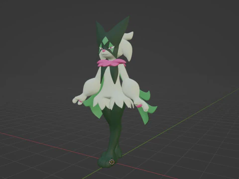 Meowscarada - Pok&eacute;mon Horizontes Modelo 3D