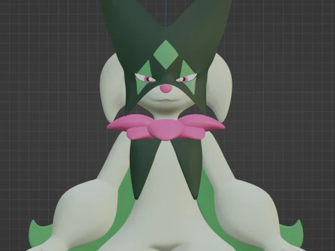 Meowscarada - Pok&eacute;mon Horizontes Modelo 3D