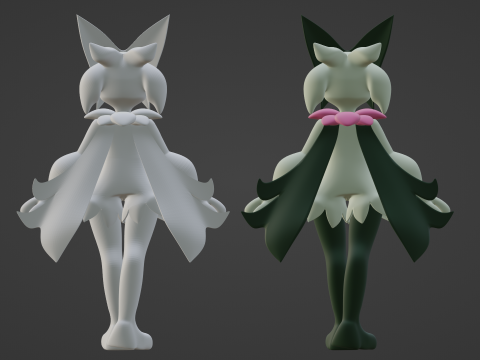 Meowscarada - Pokemon Horizons 3D Model