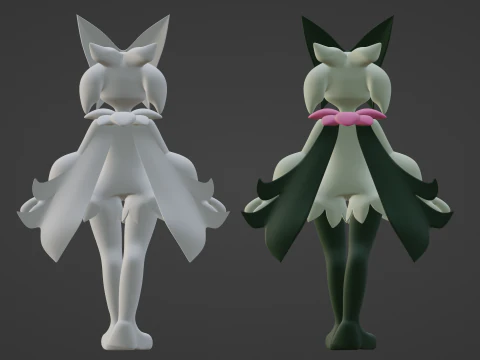 Meowscarada - Pok&eacute;mon Horizontes Modelo 3D