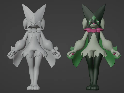 Meowscarada - Pok&eacute;mon Horizontes Modelo 3D