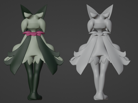 Meowscarada - Pokemon Horizons 3D Model