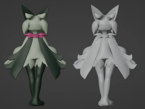 Meowscarada - Pok&eacute;mon Horizontes Modelo 3D