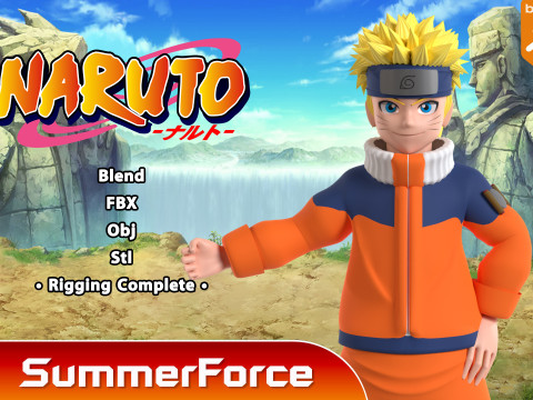 Naruto Uzumaki - Naruto Shippuden Modelo 3D