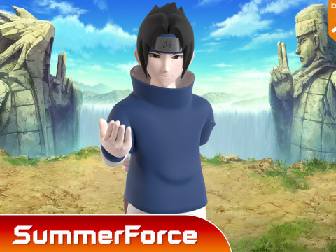 Sasuke Uchiha - Naruto Shippuden 3D Model