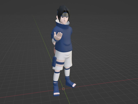 Sasuke Uchiha - Naruto Shippuden 3D Model