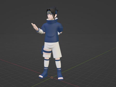 Sasuke Uchiha - Naruto Shippuden 3D Model