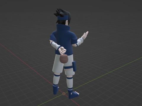 Sasuke Uchiha - Naruto Shippuden 3D Model