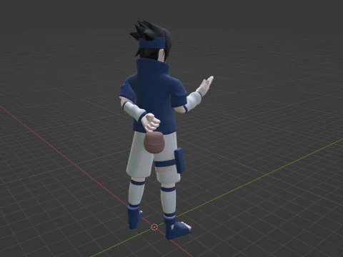 Sasuke Uchiha - Naruto Shippuden 3D Model