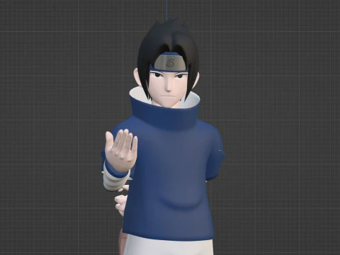 Sasuke Uchiha - Naruto Shippuden 3D Model
