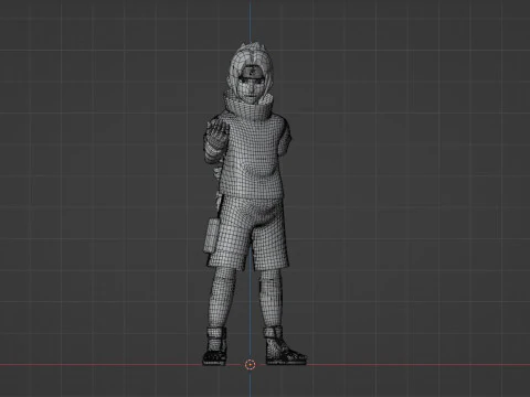 Sasuke Uchiha - Naruto Shippuden 3D Model