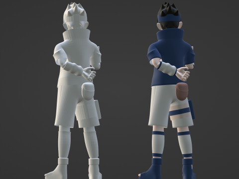 Sasuke Uchiha - Naruto Shippuden 3D Model